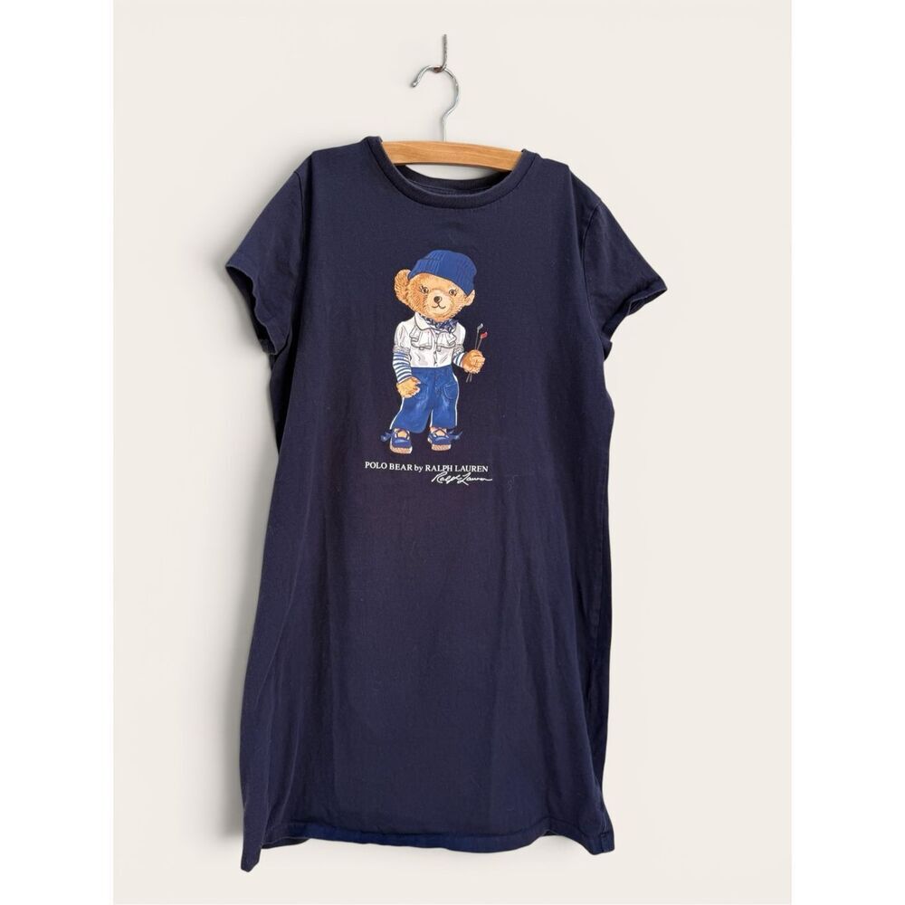 Ralph Lauren Big Girls Polo Bear T-Shirt Dress